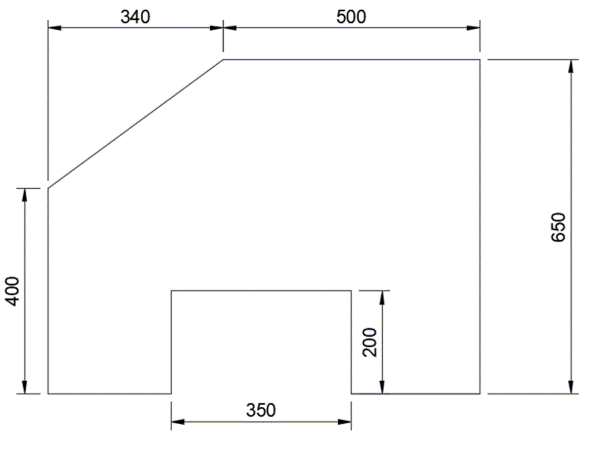 Diagram of shape dimensions