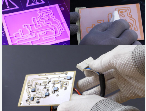PCB UV exposure and etching